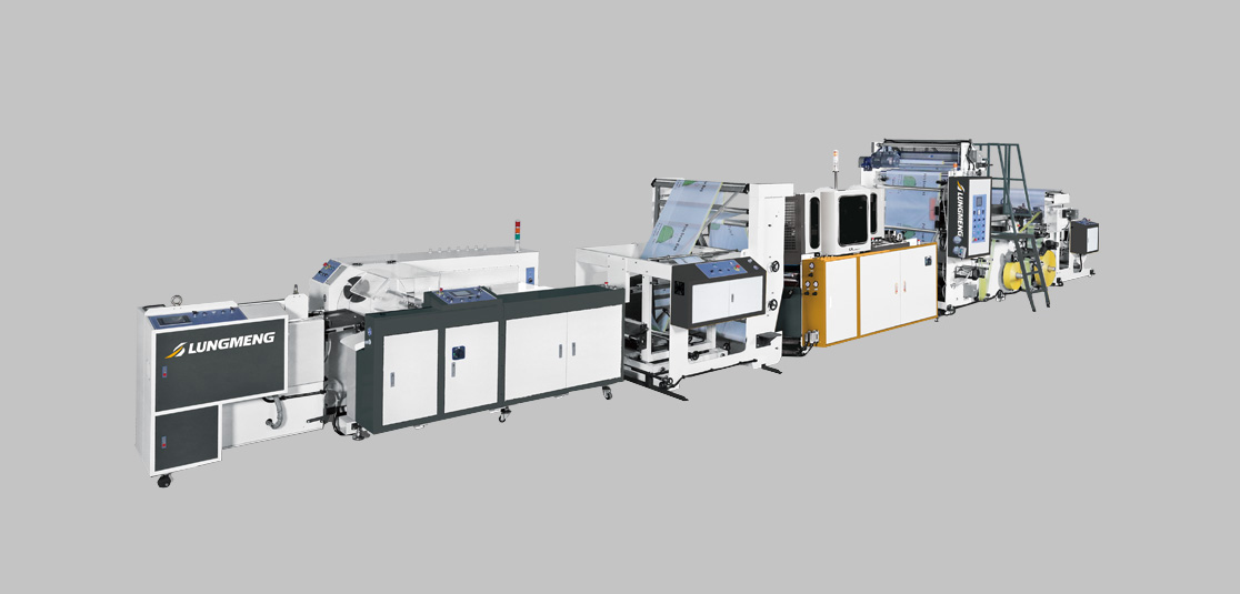 Interleaved Draw Tape Bag on Roll Converting System